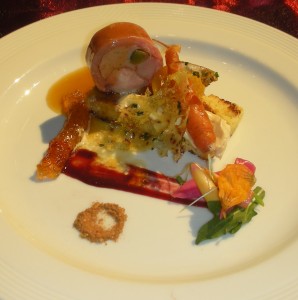 Gold - rabbit ballotine from Chef Jonathan Thauberger