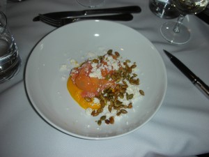 Salmon and carrots from chef Simon Mathys